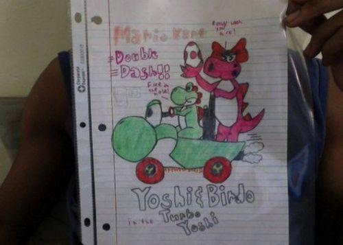 Yoshi-and-Birdo-Mario-Kart-Double-Dash-drawing-yoshi-and-birdo-34874339-500-357