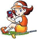 Azalea from Mario Golf playing on her GBC