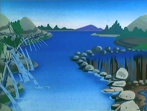 The River from Super Mario Bros. Super Show episode 5: Rolling Down the river