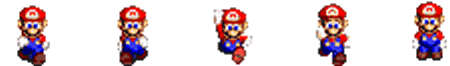 Mario sprites from Super Mario RPG