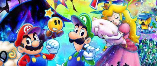Mario, Luigi, and Peach in Mario & Luigi: Dream Team Bros