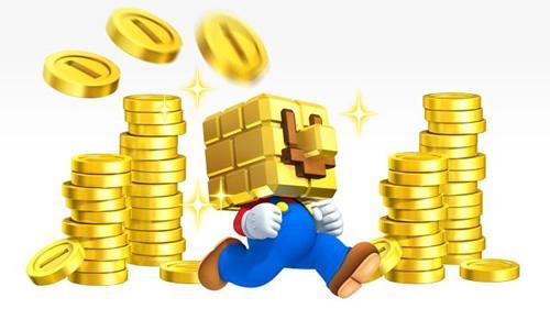 Golden Block head Super Mario Running