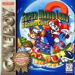 Super Mario Land 2 box cover on the gameboy