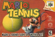Mario Tennis small box art for the N64