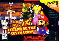 Super Mario RPG Legend of the seven stars SNES box cover