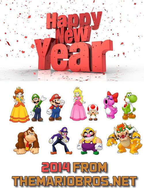 Happy New Year 2014 to all our visitors from SuperLuigiBros.com