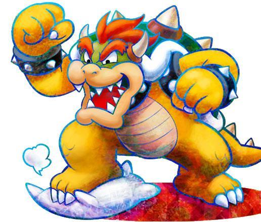 Bowser stamping on a pillow in Mario & Luigi: Dream Team