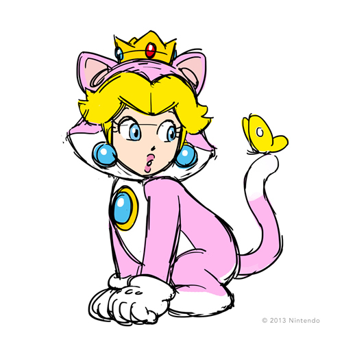 super mario 3d world princess peach tanooki