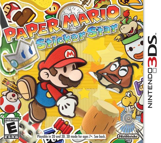 Paper Mario: Sticker Star North American Box Art