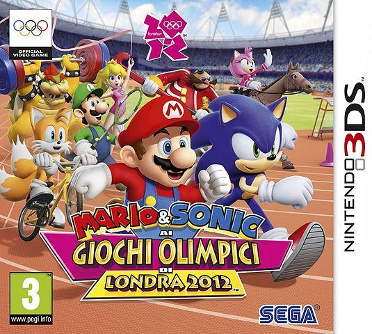 Italian Box Art for Mario & Sonic at the London 2012 Olympic Games - 3DS Version