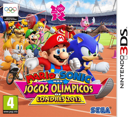 Portuguese Box Art for Mario & Sonic at the London 2012 Olympic Games - 3DS Version