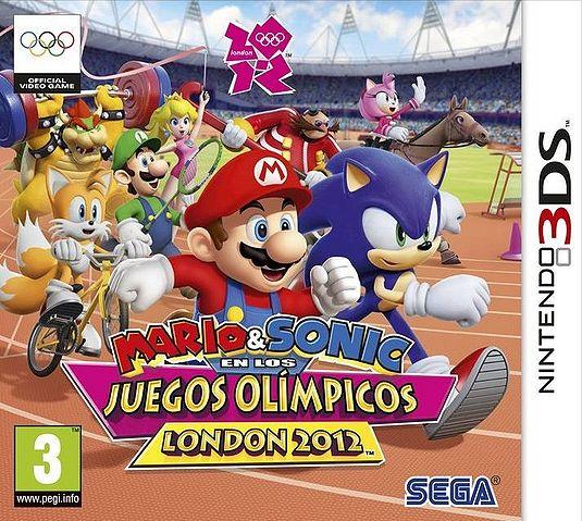 Spanish Box Art for Mario & Sonic at the London 2012 Olympic Games - 3DS Version
