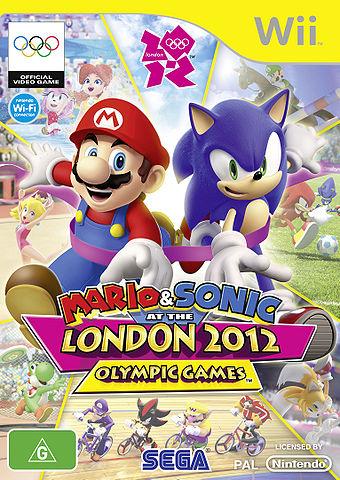Australian Box Art for Mario & Sonic at the London 2012 Olympic games Wii version