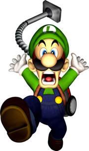 Luigi running in terror