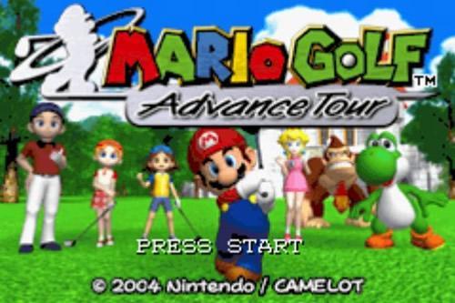 Mario Golf: Advance Tour title screen