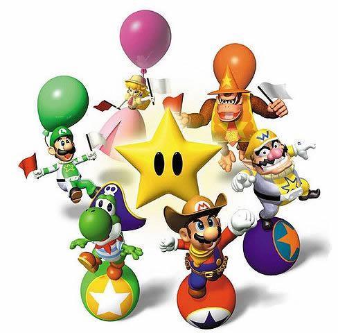 A group artwork of Mario Party 2