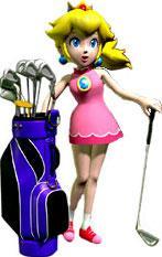 Peach and her clubs