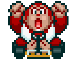 A gif of Donkey Kong from Super Mario Kart