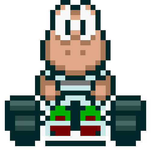 A gif of Koopa Troopa from Super Mario Kart