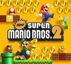 New Super Mario Bros. 2 title screen on the Nintendo 3DS