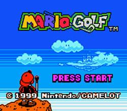 Mario Golf for Game Boy Colour 
