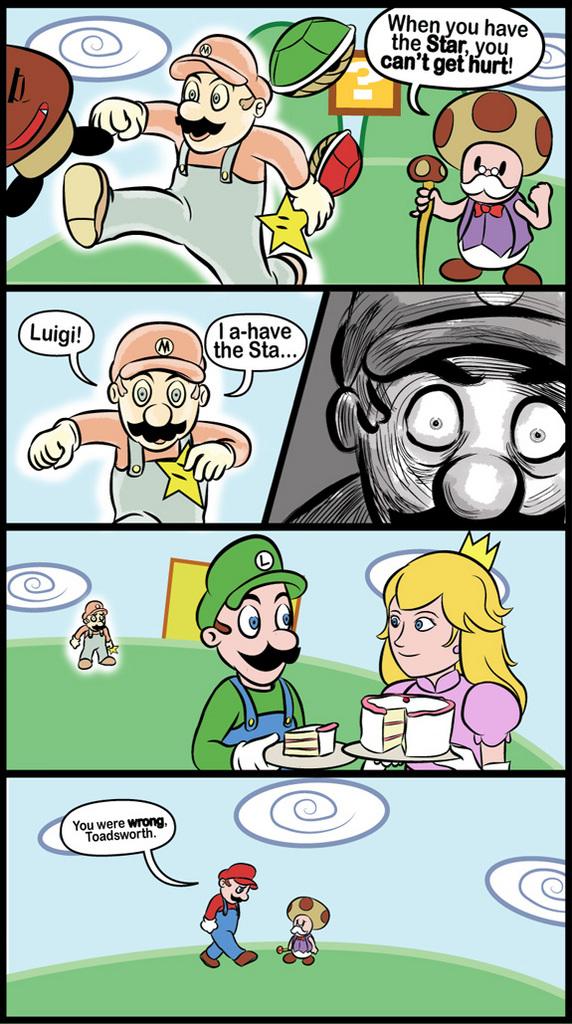 Luigi makes a move on the Princess
