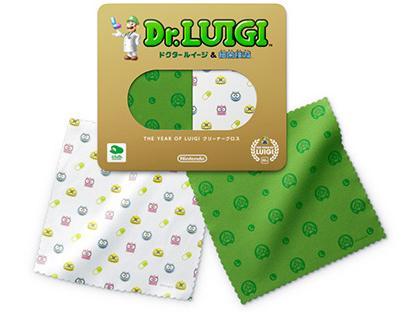 Dr. Luigi limited edition cleaning cloths coming soon to Club Nintendo Japan