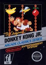 Donkey Kong Jr front box cover for NES
