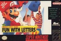 Mario Teaches the alphabet in Marios Early Years: Fun with letters on the SNES