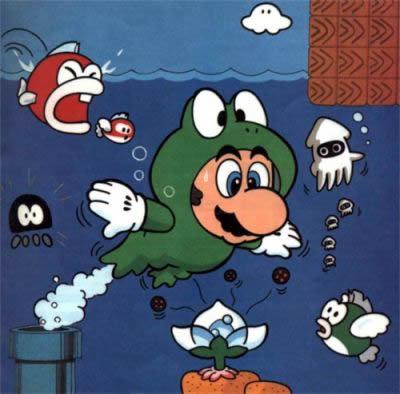 Frog Mario In Water Land