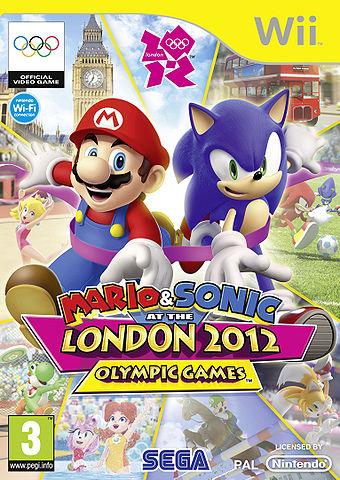 European Box Art for Mario & Sonic at the London 2012 Olympic games Wii version