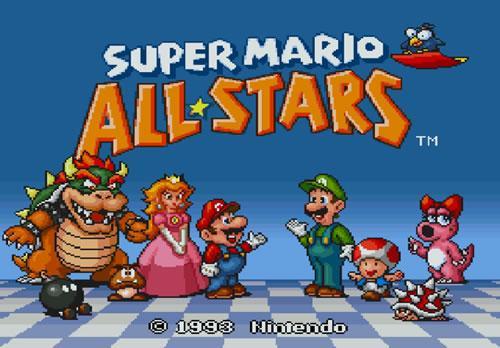 Super Mario Allstars title screen
