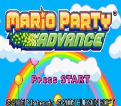 Mario Party Advance title screen