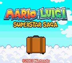 Mario & Luigi: Superstar Saga title screen