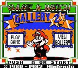 Game & Watch Gallery 2 title screen