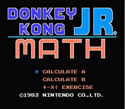 Donkey Kong Jr. Math title screen