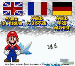 Mario is Missing titlescreen PC version