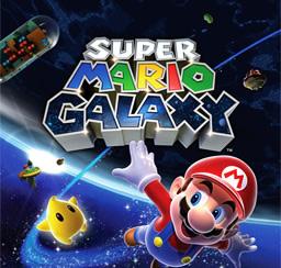 Super Mario Galaxy Wii title screen