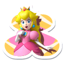 Peach sticker