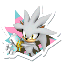 Silver sticker