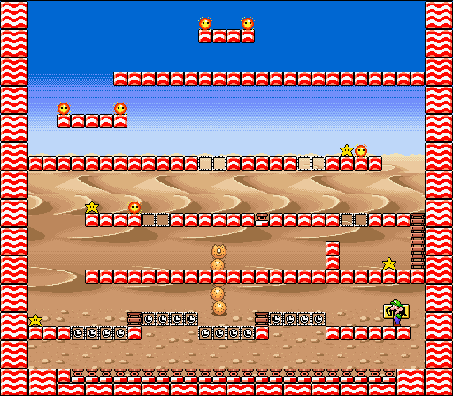 World 8 — Karakara Sabaku (Dry Desert) map
