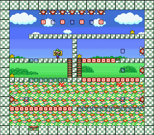 World 9 — Wario no Niwa (Wario's Garden) map