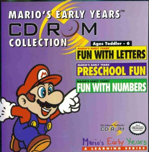 Mario's Early Years CD-ROM Collection front cover