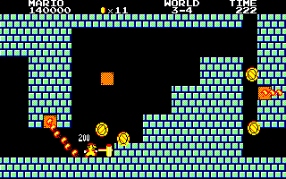 Hammer power-up and barrels from Donkey Kong