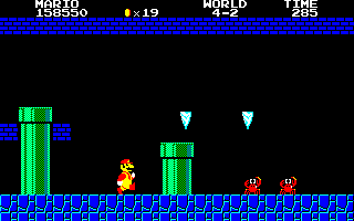 Icicles and Sidesteppers from Mario Bros.