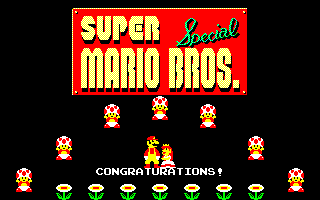 Ending screen — Sharp X1