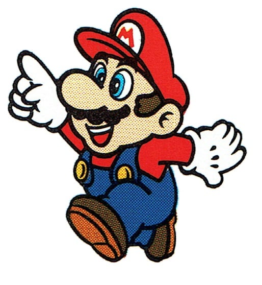 Wario targeting Mario
