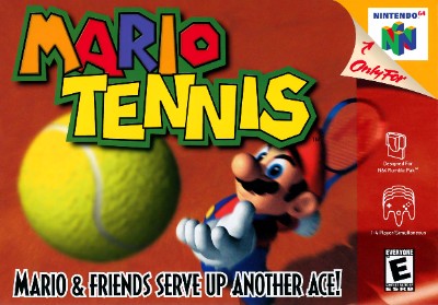 Mario Tennis 64 North American box art