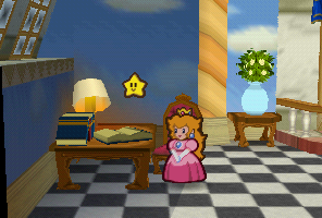 Peach reading Bowser's diary