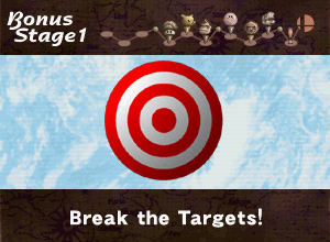 Break the Targets intro screen